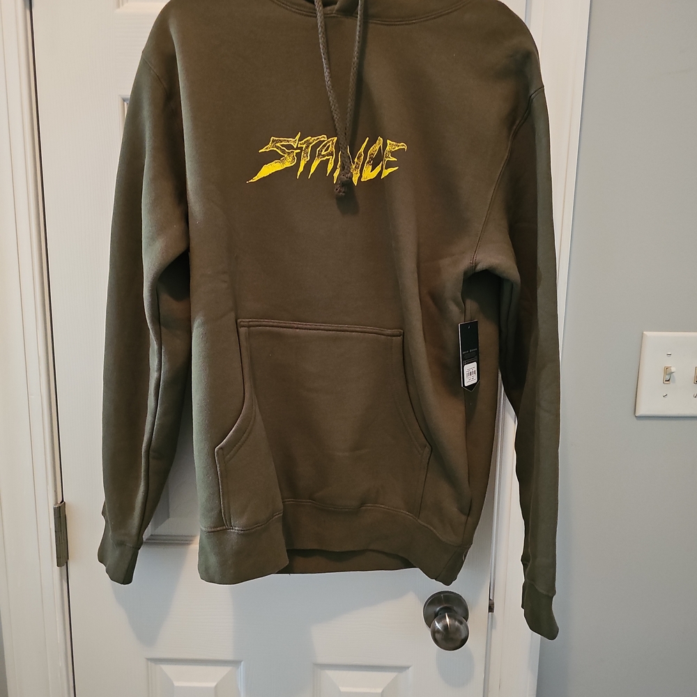 Stance Men's Hoodie in Olive Green - Picture 3 of 4